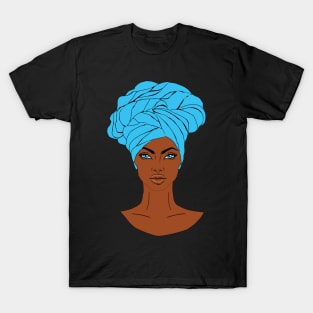 anime black girl baby blue 1 T-Shirt